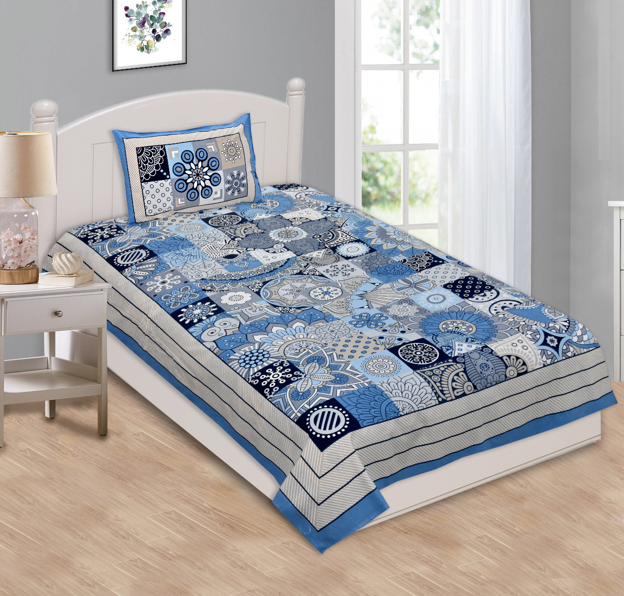Cotton Single Bedsheet